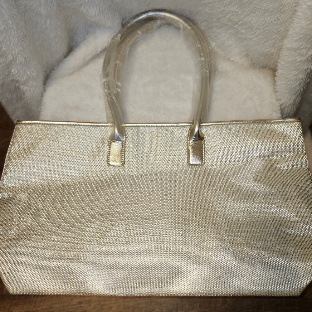 Michael Kors Tote Shoulder bag Gold NWT 16x11x6in - Picture 2 of 4